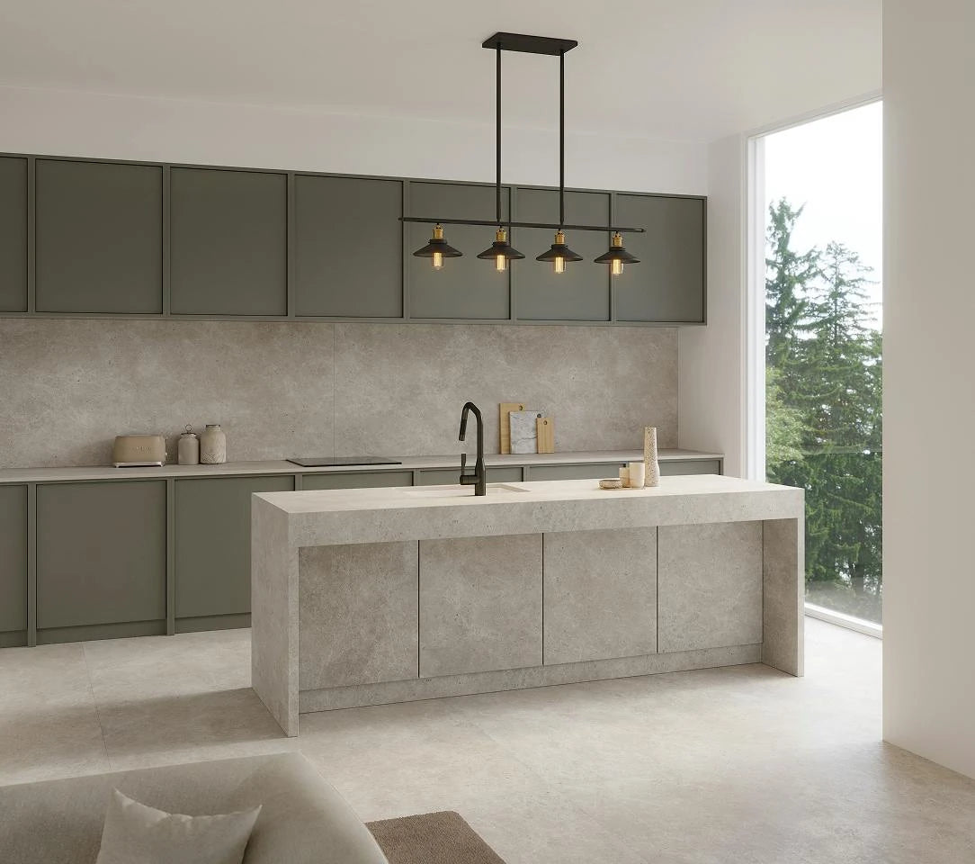 Dekton Grekk - ambiance avec revêtement de sol