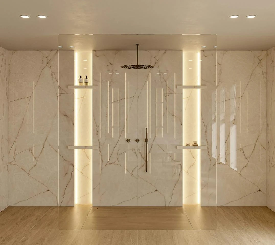 Revêtement mural Dekton Borealis - détail du mur