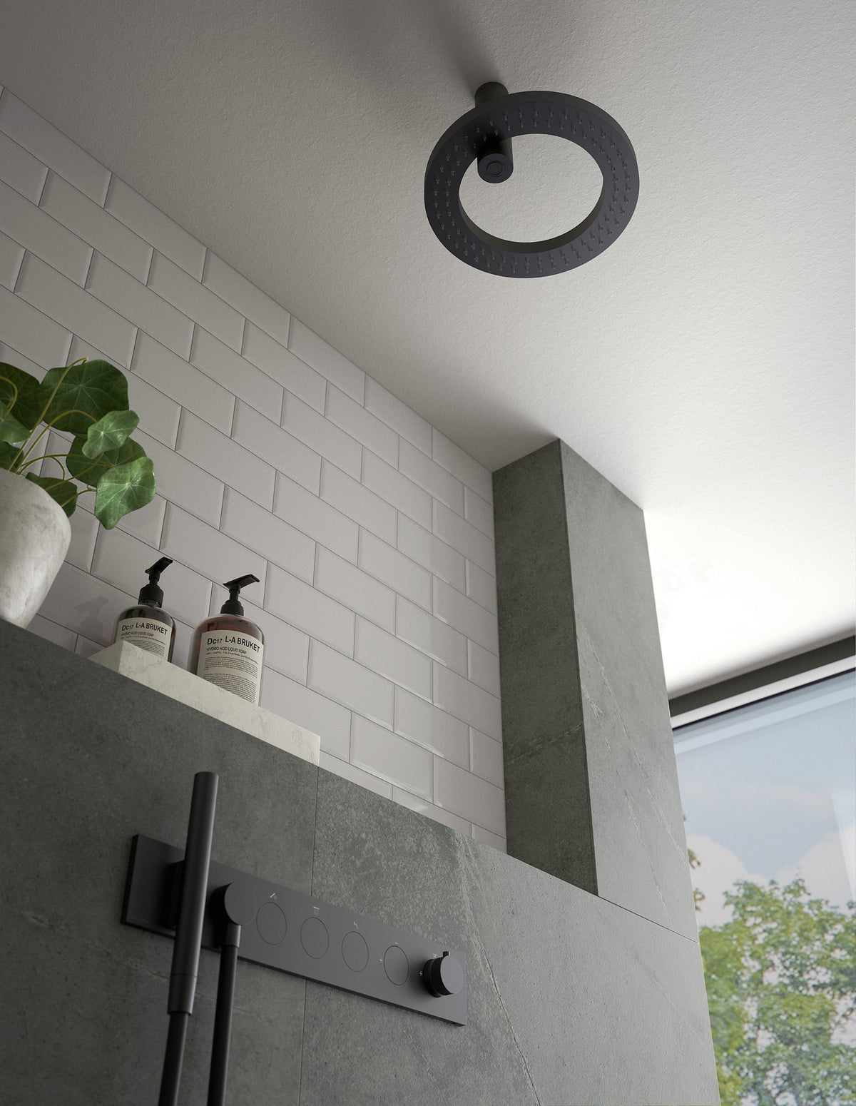 Douche Treemme W-Touch dans une salle de bain contemporaine