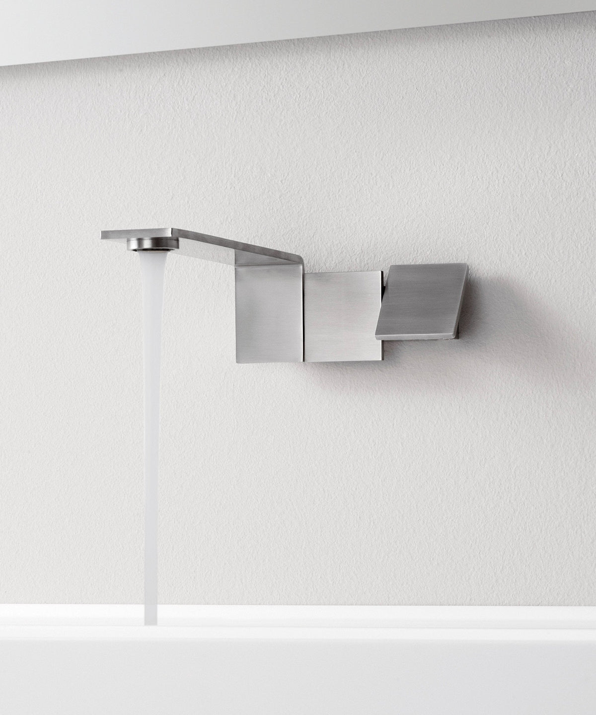 Robinet mural Treemme 5mm en acier inoxydable brossé