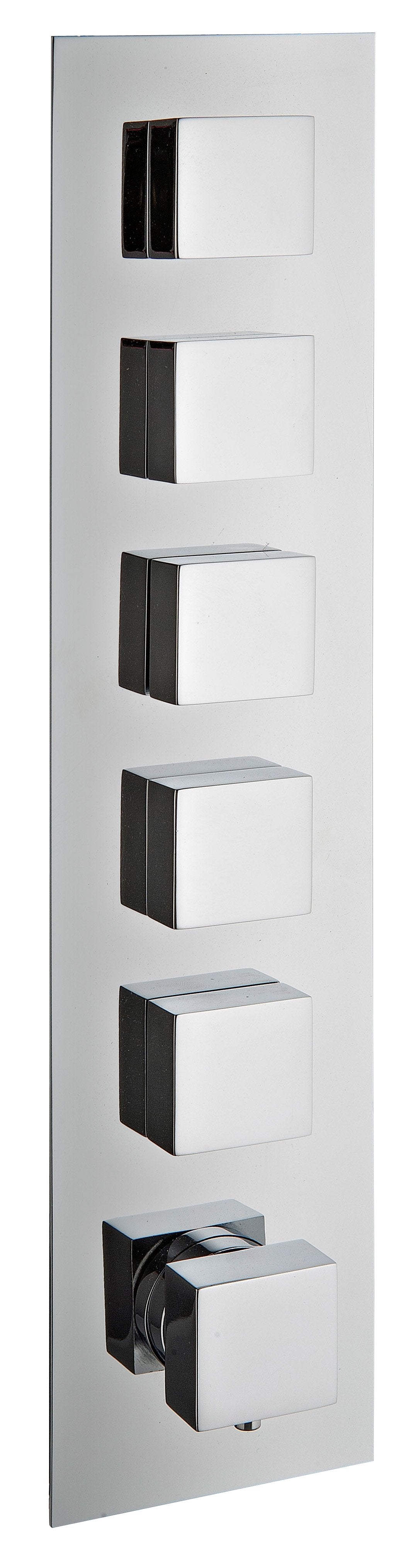 Thermostatique à encastrer avec 5 sorties — Treemme Shower and Thermostatic — CC — RWIT7298CC32
