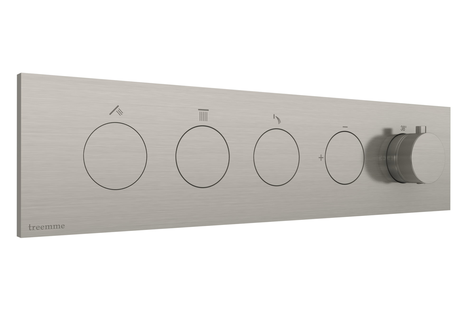 Thermostatique à encastrer avec 3 sorties — Treemme W-Touch — IS — RWIT1B94IS01