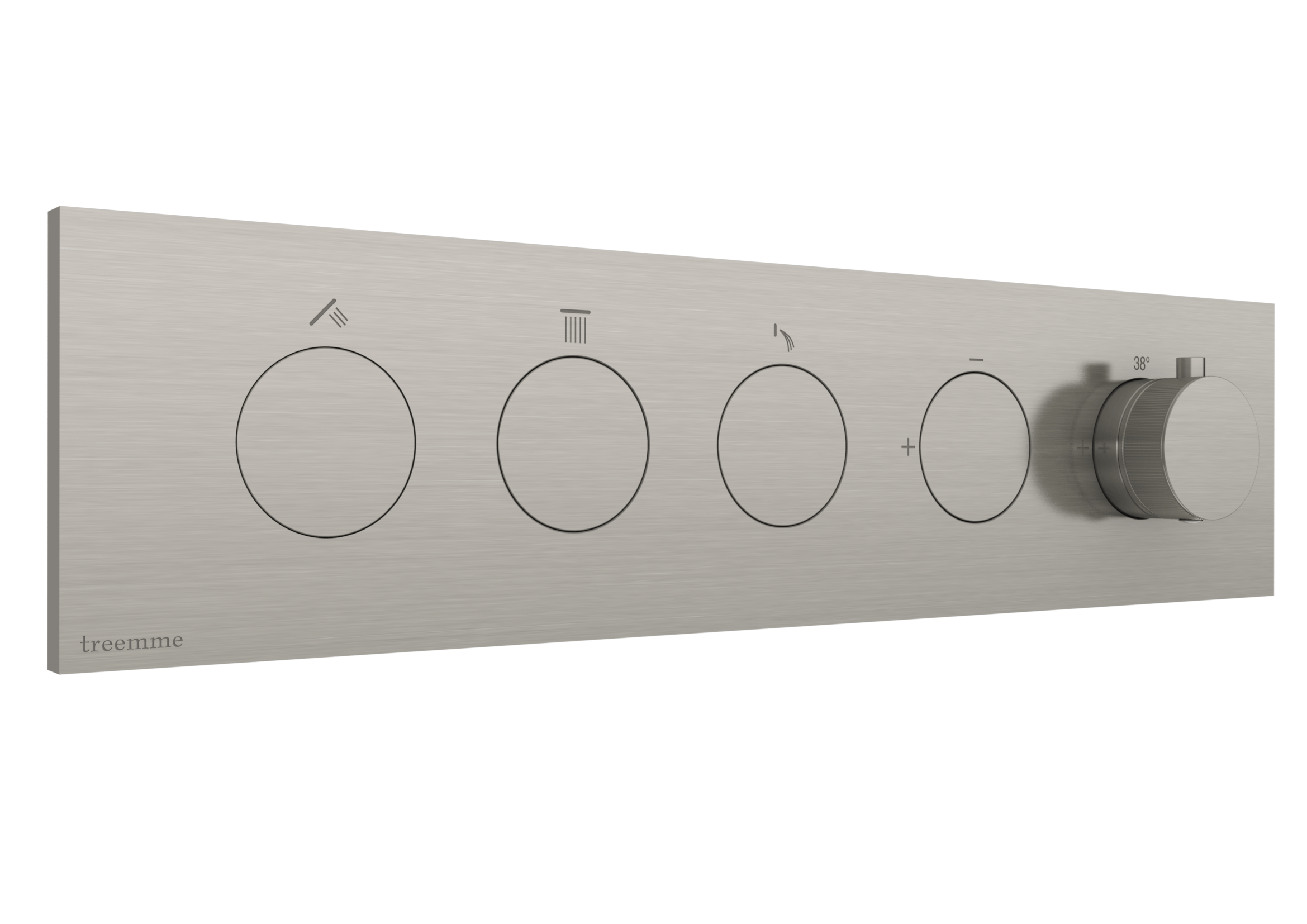 Thermostatique à encastrer avec 3 sorties — Treemme W-Touch — IS — RWIT1B94IS01