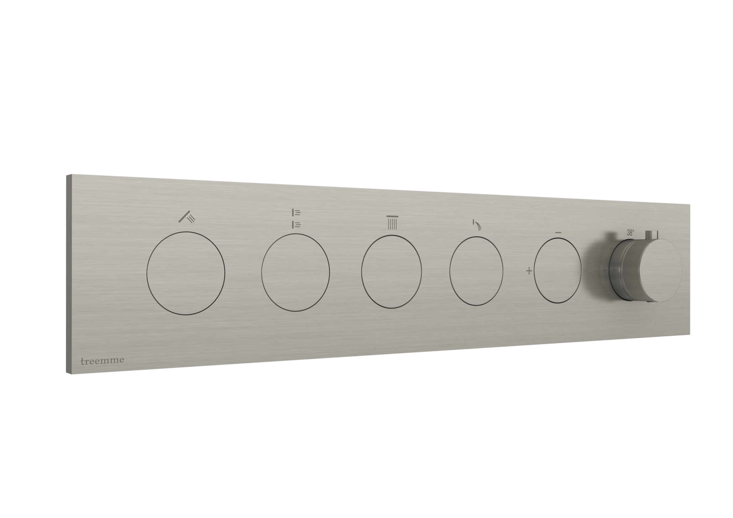 Thermostatique à encastrer avec 4 sorties — Treemme W-Touch — IS — RWIT1BF4IS01