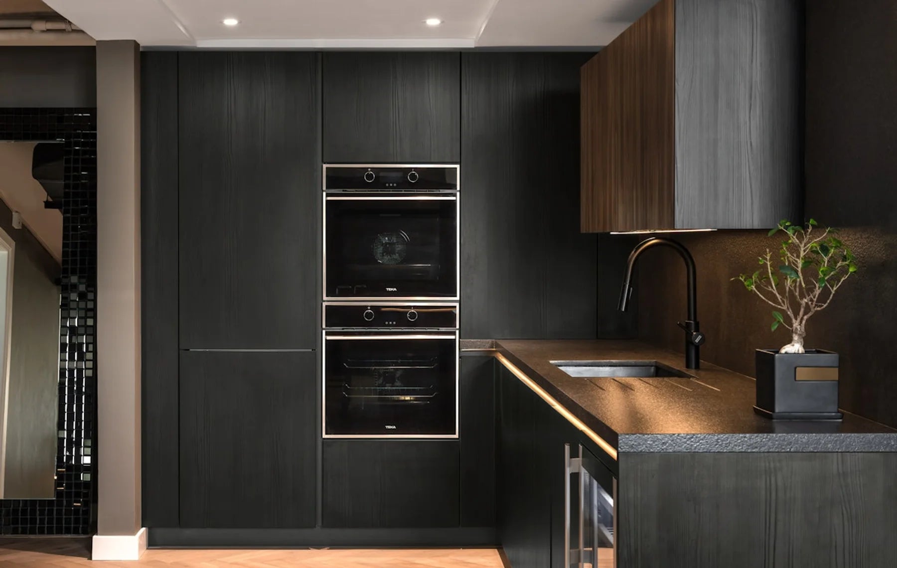 Plan de travail Silestone Arden Blue - îlot de cuisine