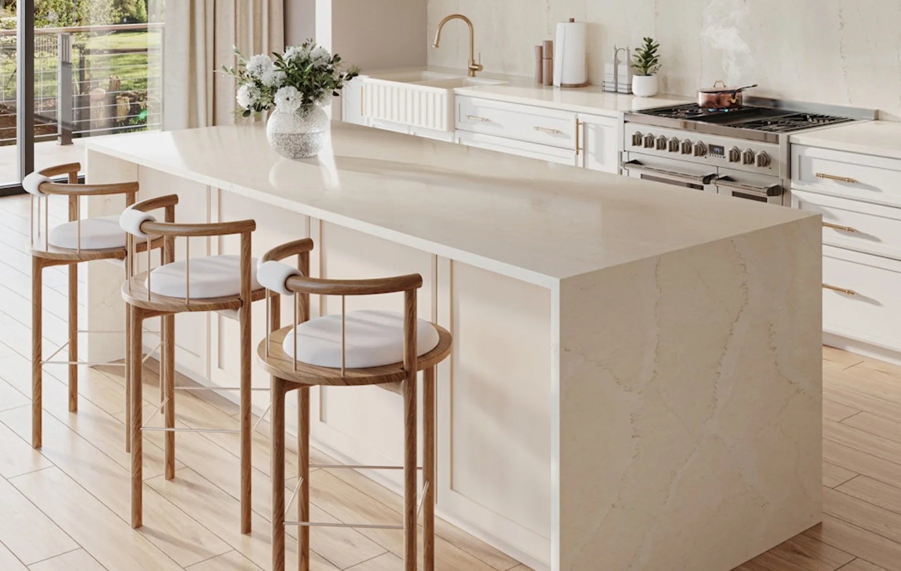 Plan de travail Silestone Calacatta Tova - cuisine