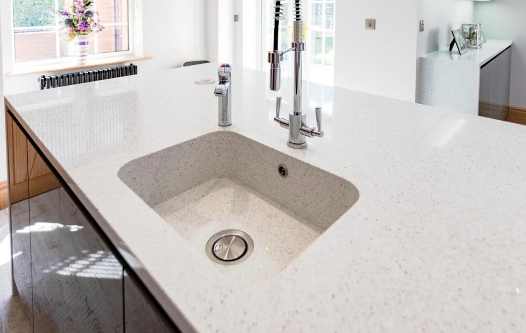 Plan de travail Silestone Stellar Blanco - cuisine