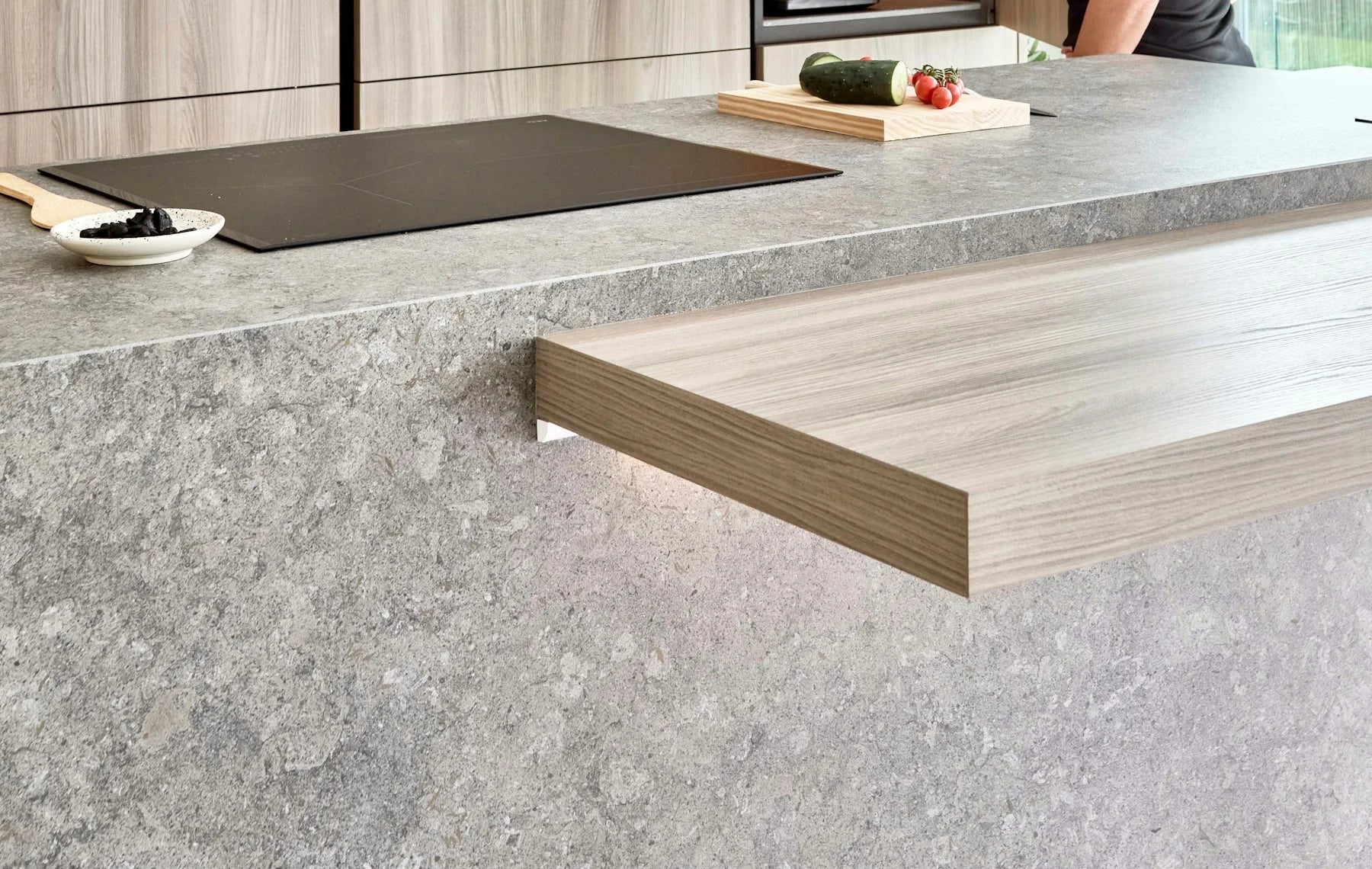 Plan de travail Dekton Grafite - îlot de cuisine