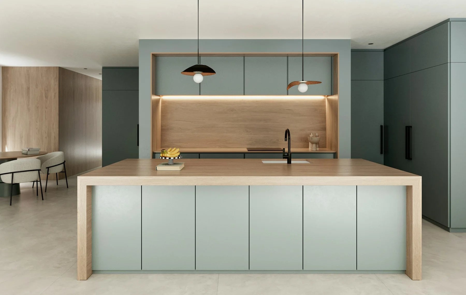 Plan de travail Dekton Kedar - îlot de cuisine
