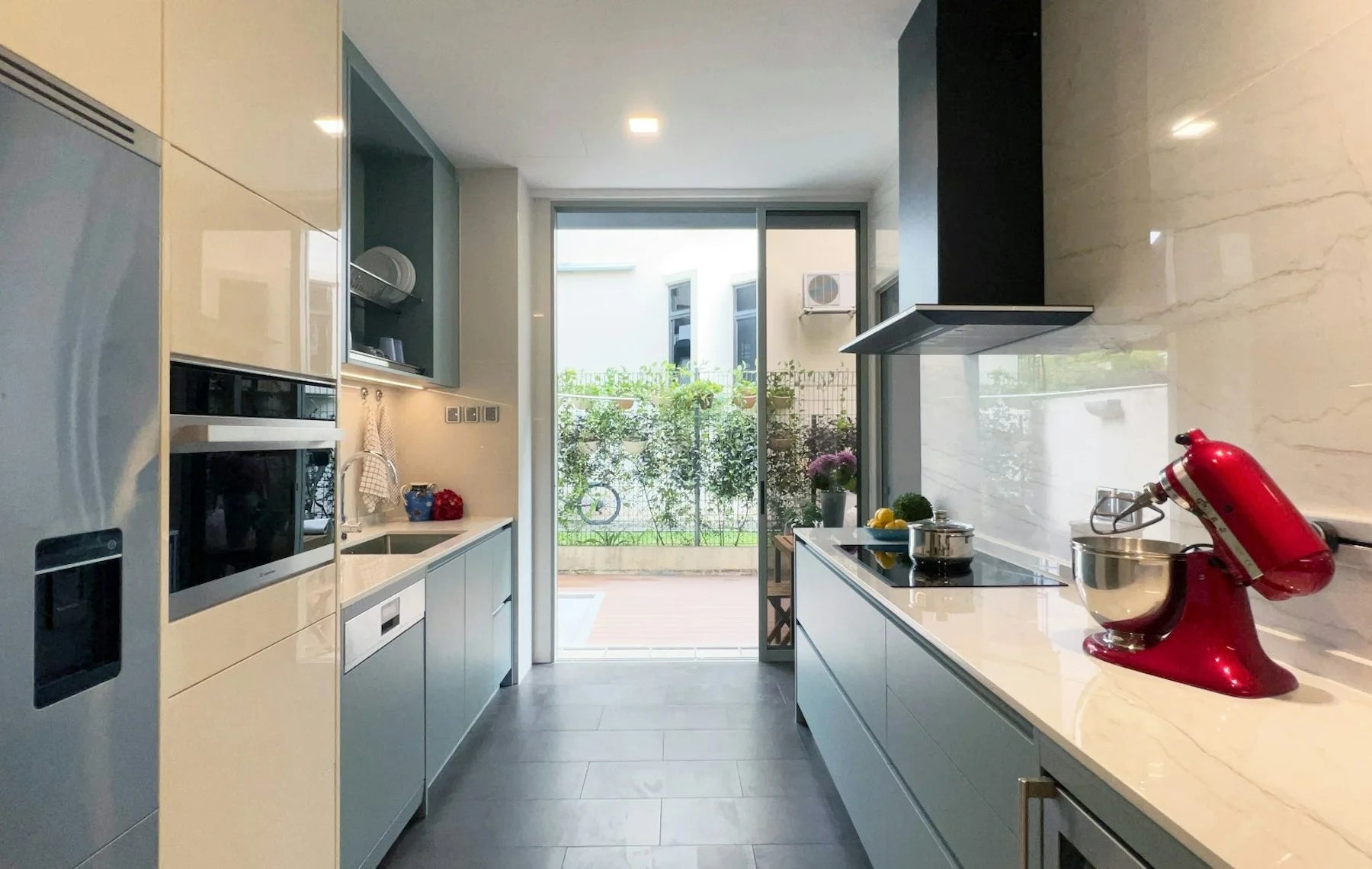 Plan de travail Dekton Limbo - îlot de cuisine