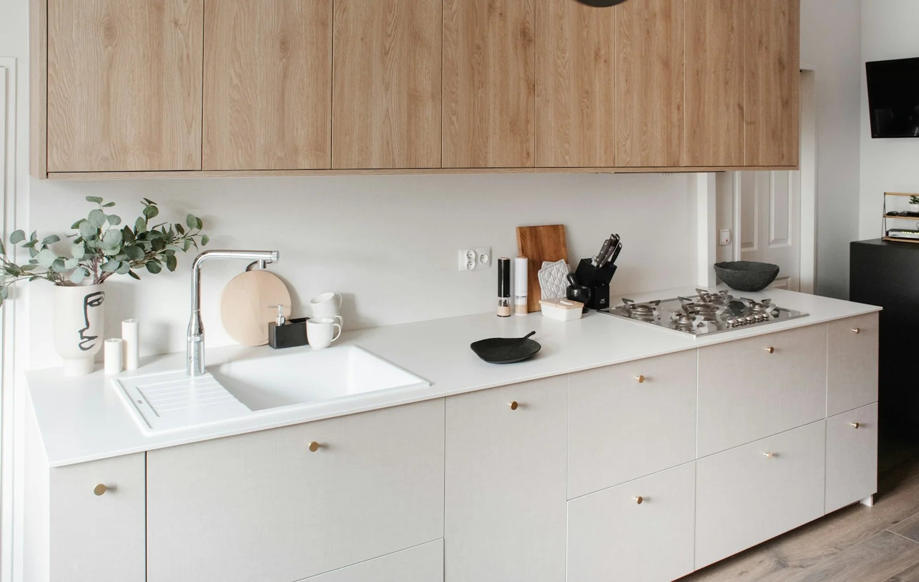Plan de travail Silestone Blanco Maple - îlot de cuisine