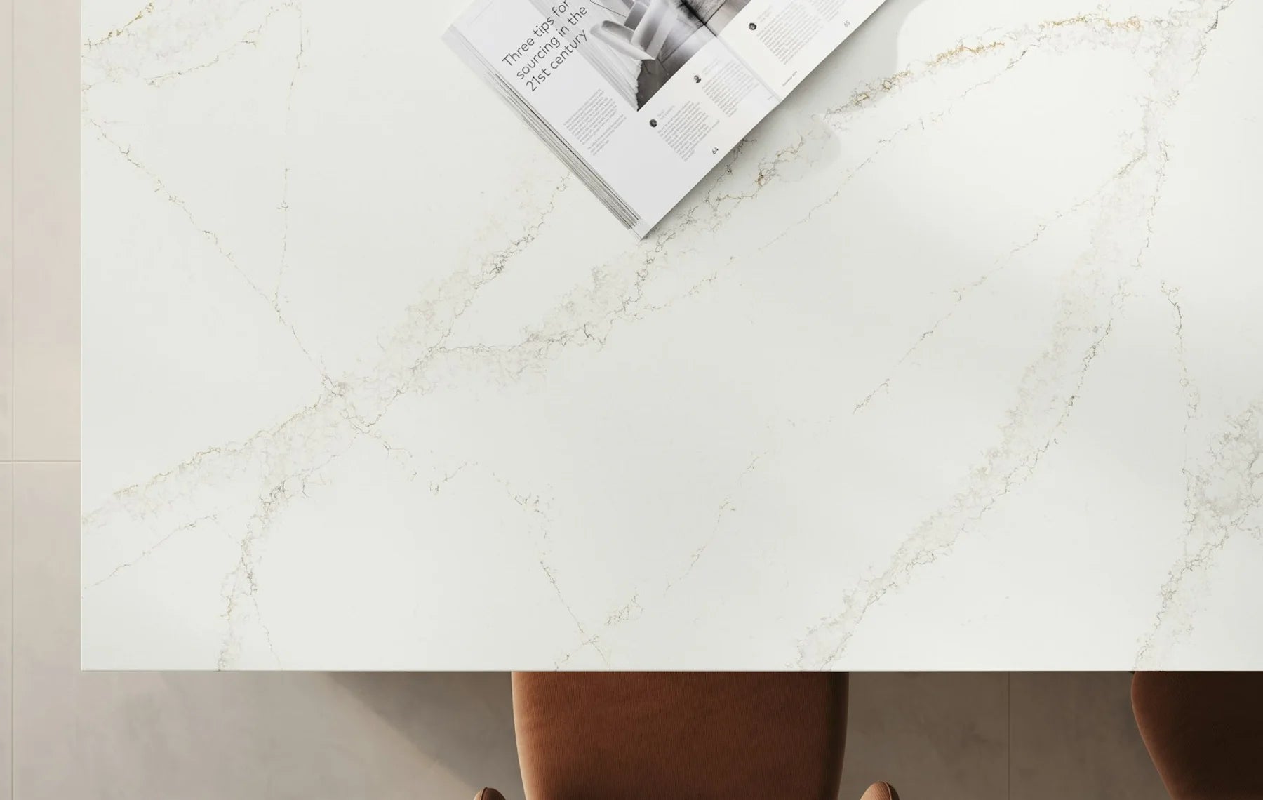 Plan de travail Silestone Bronze Rivers - îlot de cuisine