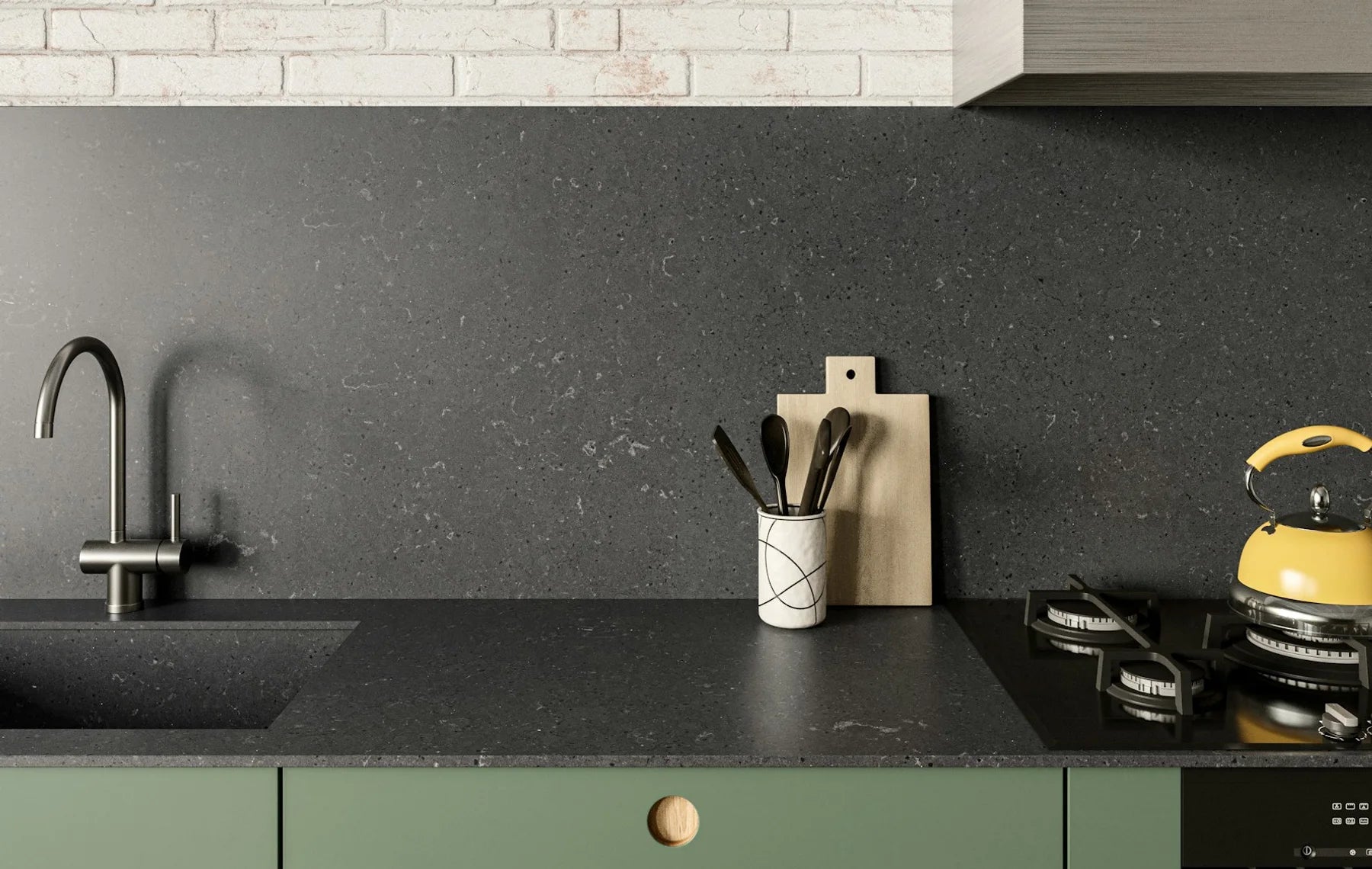 Plan de travail Silestone Cinder Craze - cuisine