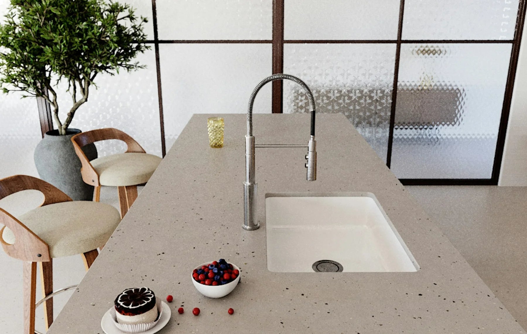 Plan de travail Silestone Concrete Pulse - cuisine