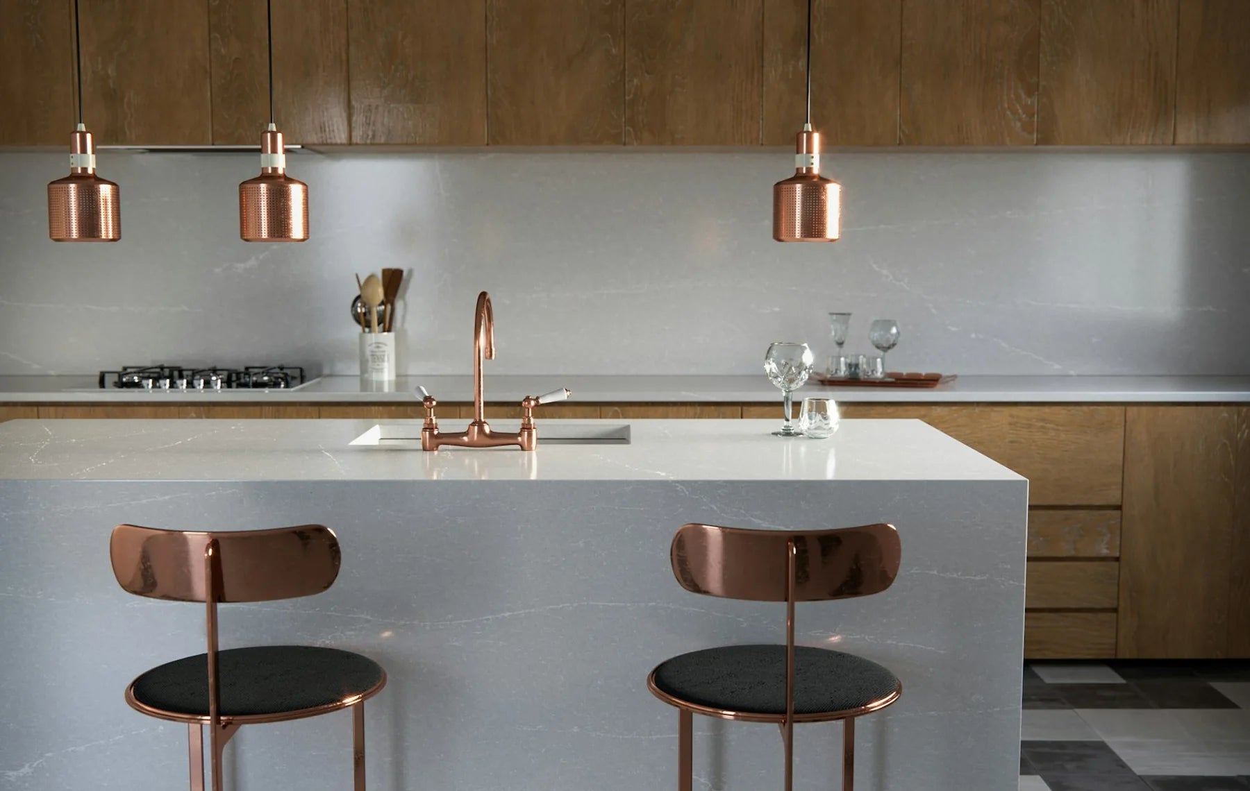 Plan de travail Silestone Desert Silver - cuisine