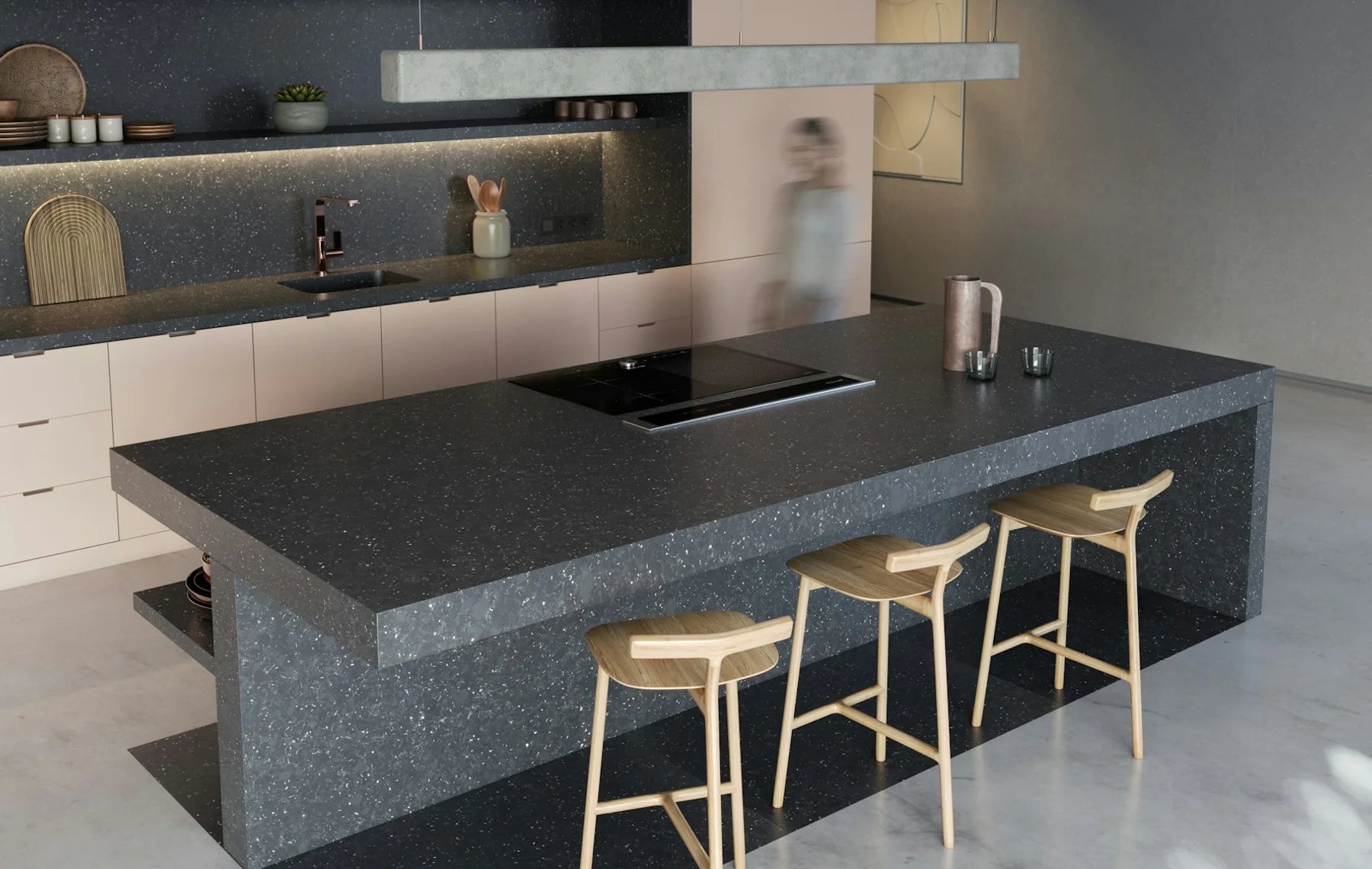 Plan de travail Silestone Ffrom03 - îlot de cuisine
