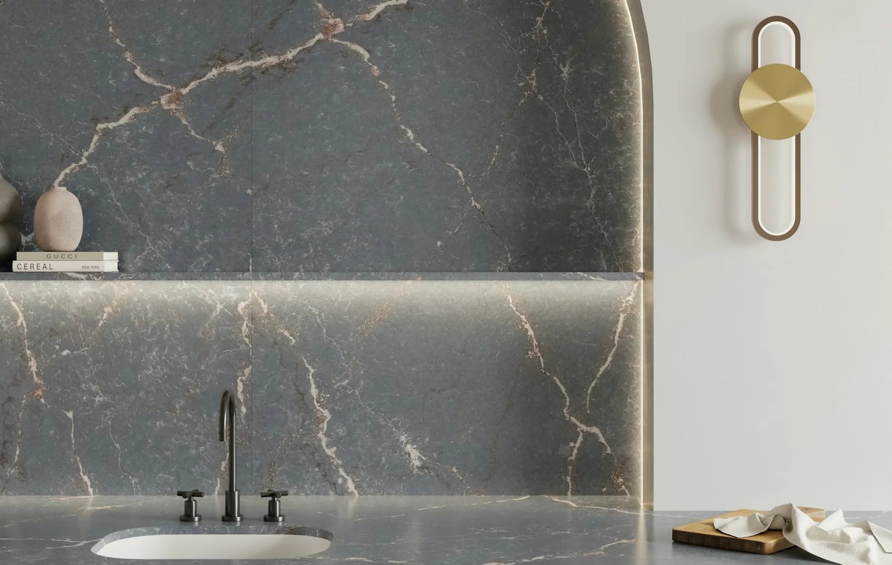 Plan de travail Silestone Parisien Bleu - cuisine