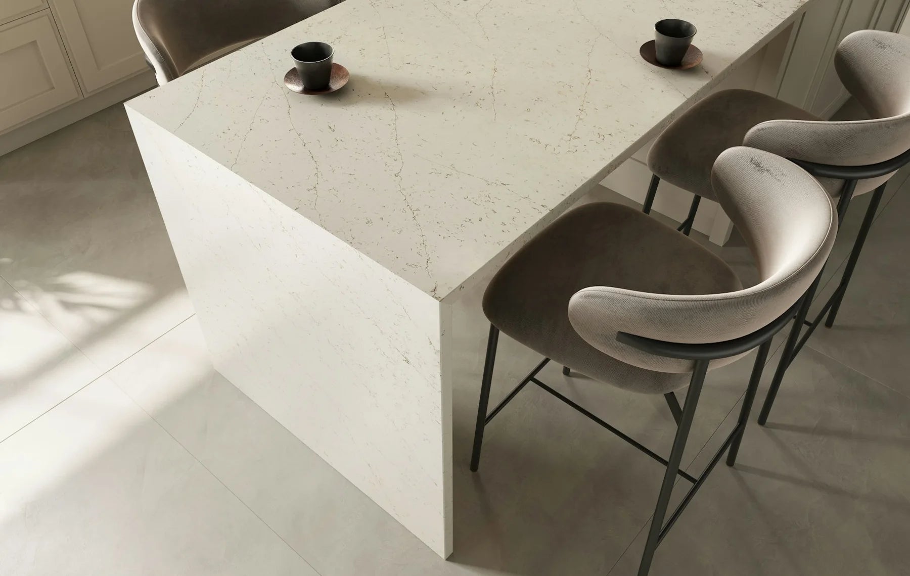 Plan de travail Silestone Persian White - cuisine