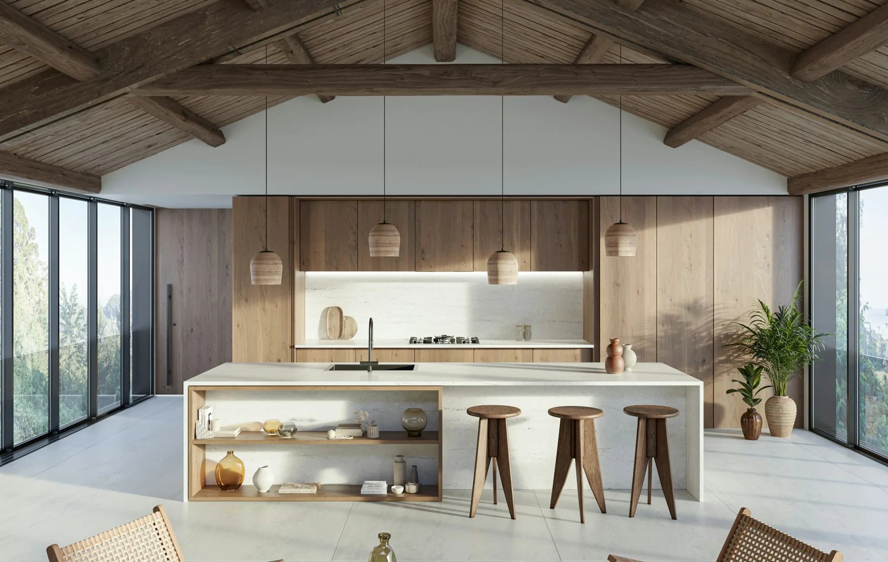 Plan de travail Silestone Raw A - îlot de cuisine