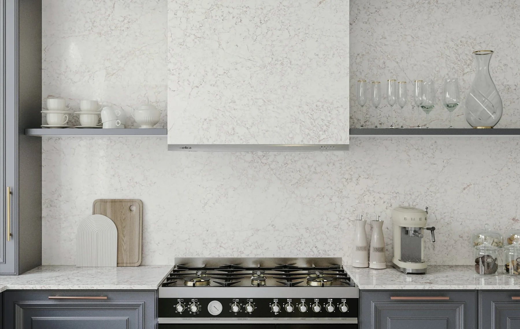 Plan de travail Silestone Rivière Rose - cuisine