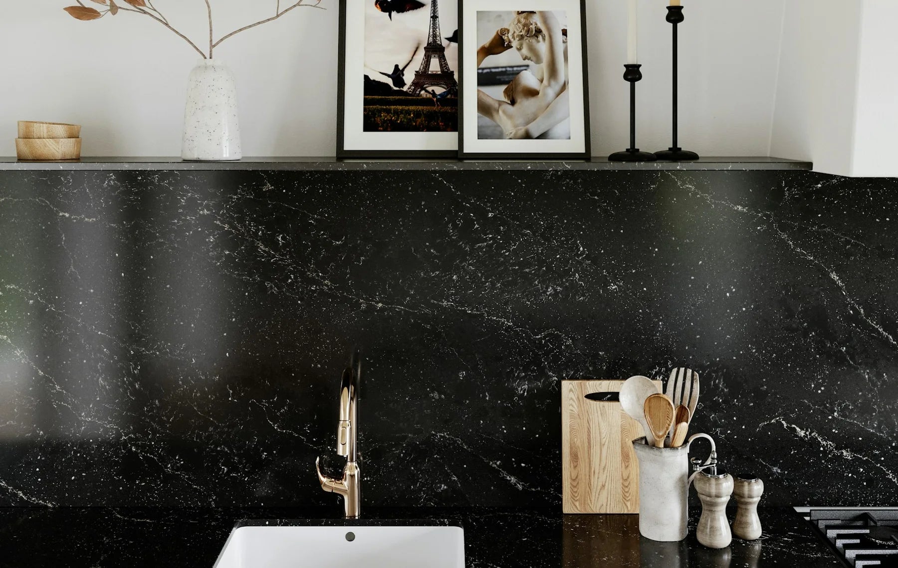 Plan de travail Silestone Romantic Ash - cuisine