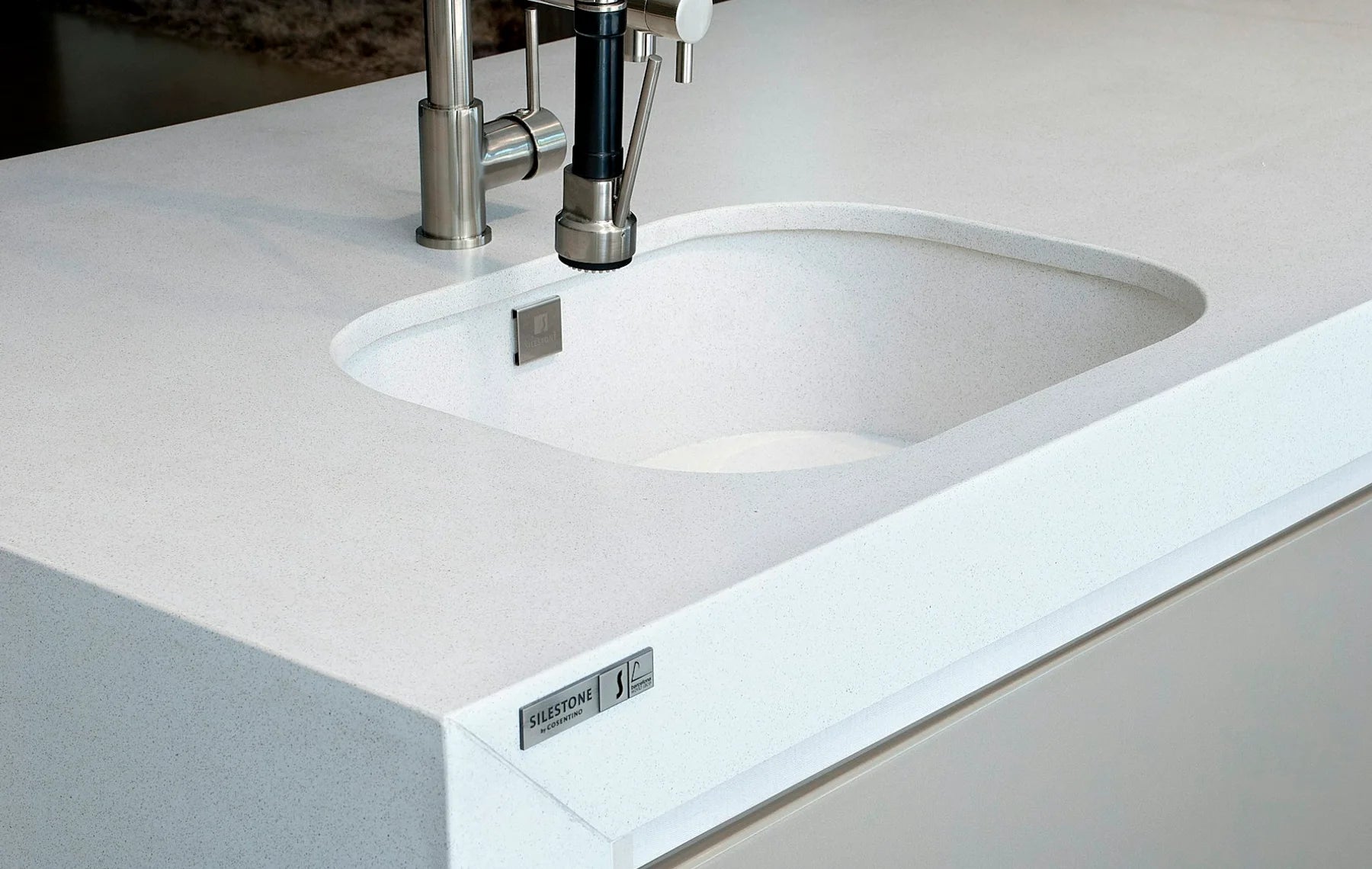 Plan de travail Silestone White Storm - cuisine