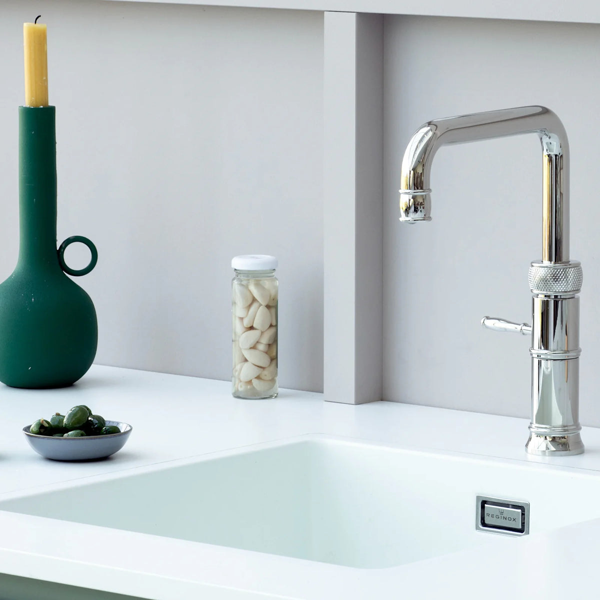 Quooker Classic Fusion Square finition Chromé — robinet eau bouillante 100 °C