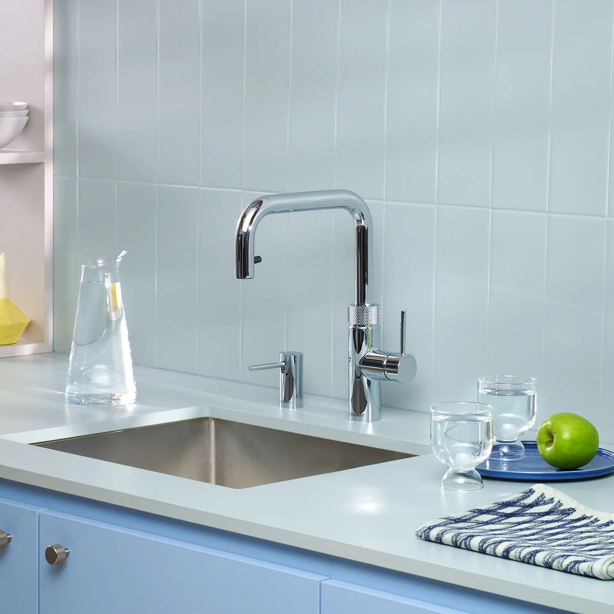 Quooker Flex Square finition Chromé — robinet eau bouillante 100 °C