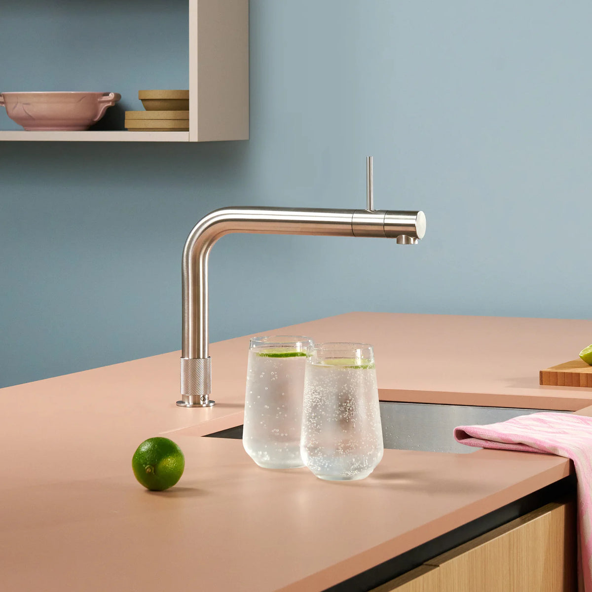 Quooker Front finition Acier inoxydable — robinet eau bouillante 100 °C