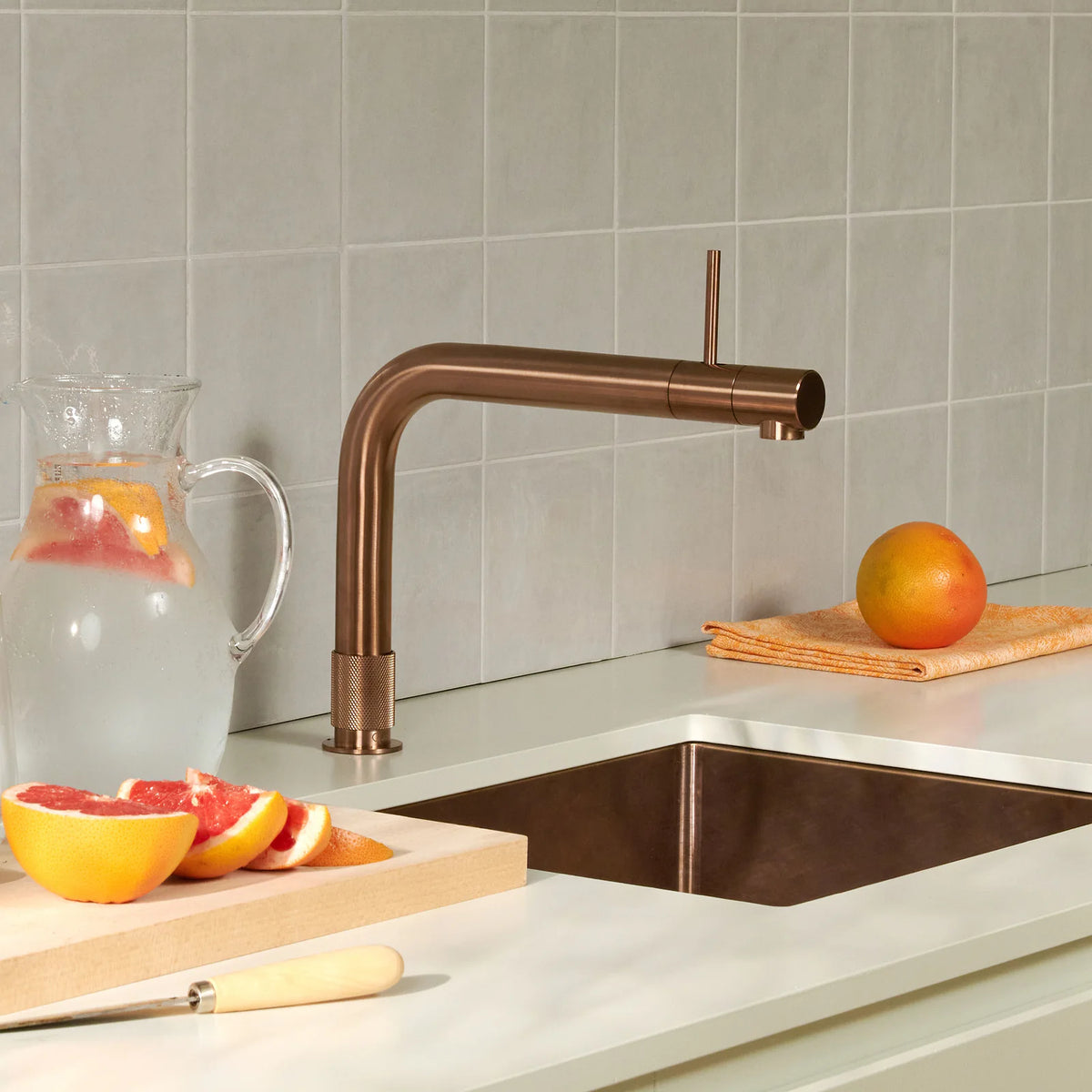 Quooker Front finition Cuivre rosé — robinet eau bouillante 100 °C