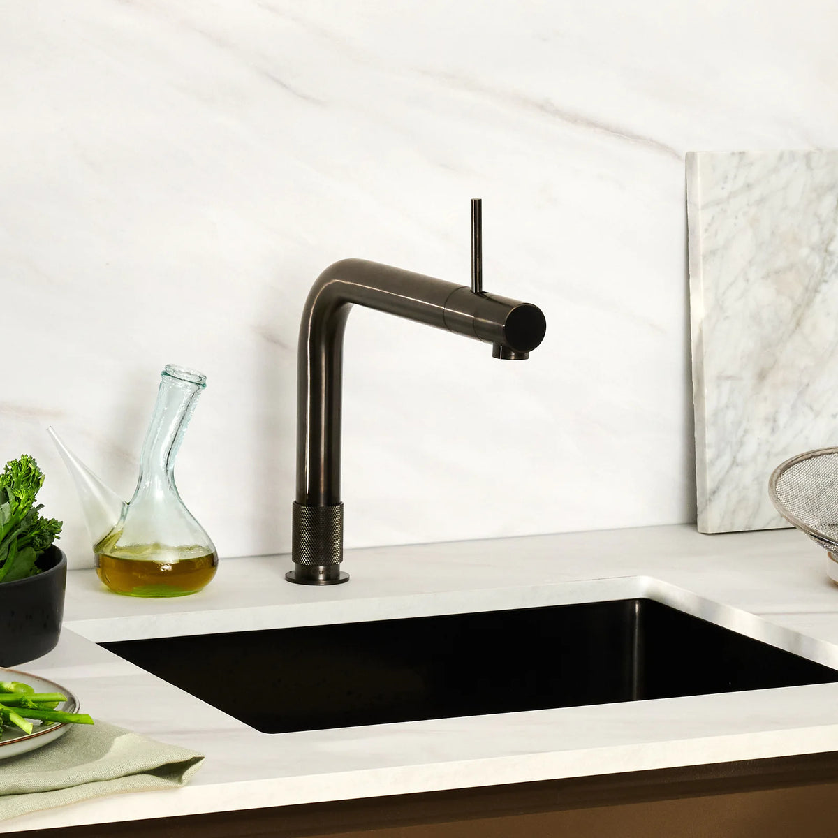 Quooker Front finition Gunmetal — robinet eau bouillante 100 °C