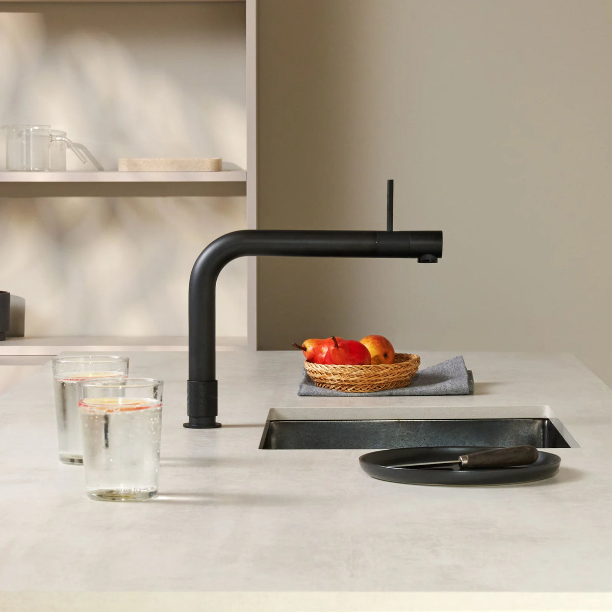 Quooker Front finition Noir — robinet eau bouillante 100 °C