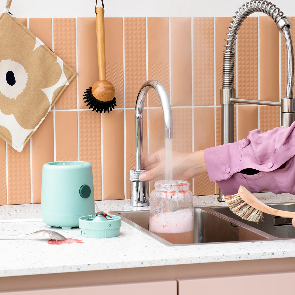 Quooker Nordic Single tap Round finition Chromé — robinet eau bouillante 100 °C en situation