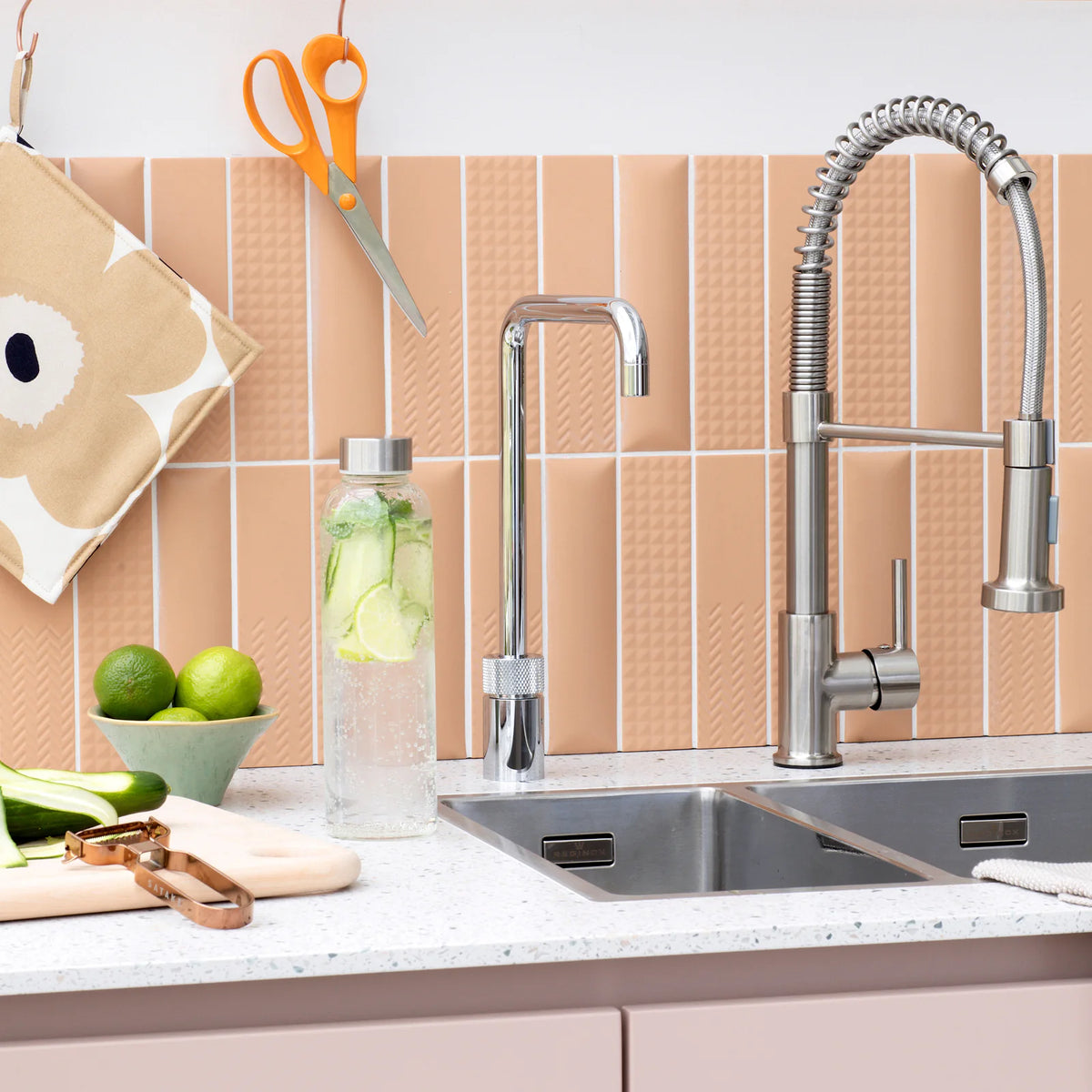 Quooker Nordic Single tap Square finition Chromé — robinet eau bouillante 100 °C