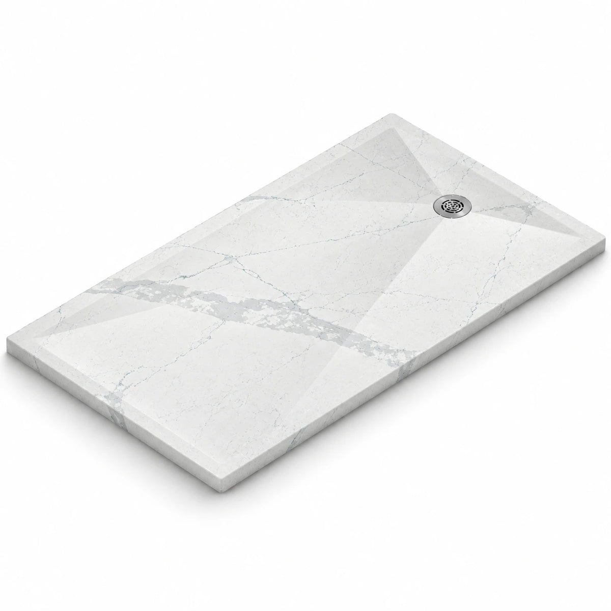 Receveur de douche Silestone Exelis Ethereal Indigo — rendu de présentation