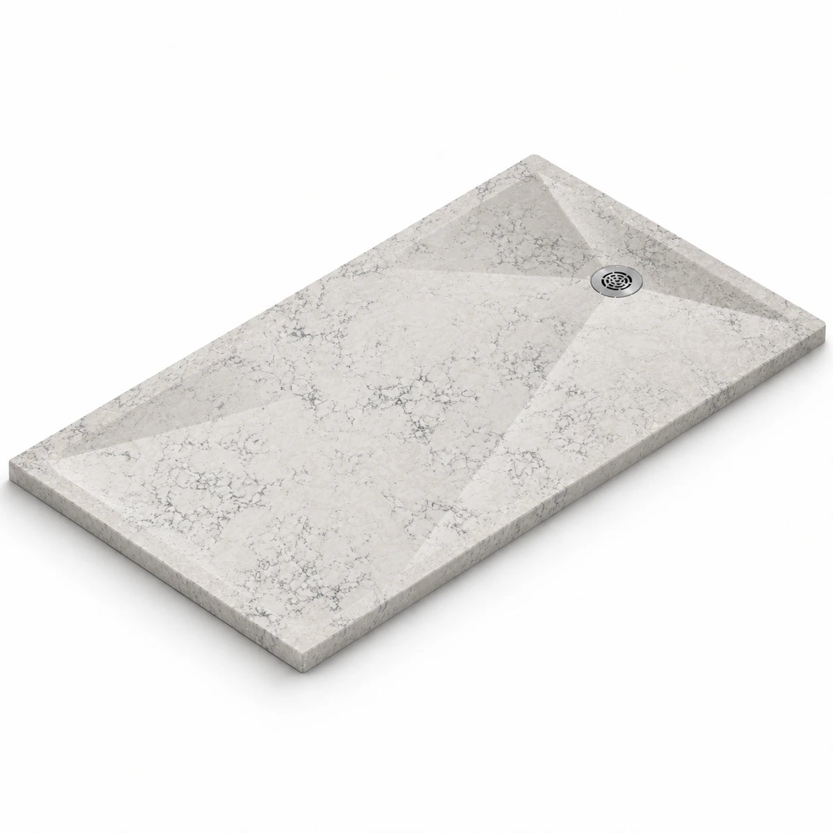 Receveur de douche Silestone Exelis Helix — rendu de présentation