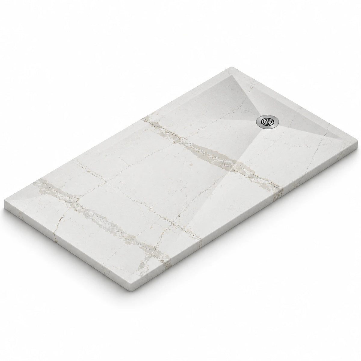 Receveur de douche Silestone Exelis Toscana Cream — rendu de présentation