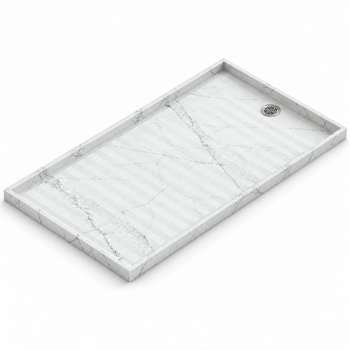 Receveur de douche Silestone Kador Suite Ethereal Haze — rendu de présentation