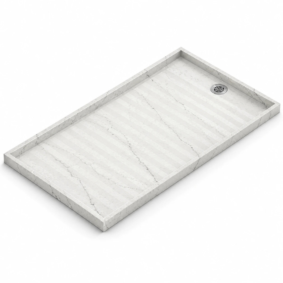 Receveur de douche Silestone Kador Suite Raw A — rendu de présentation
