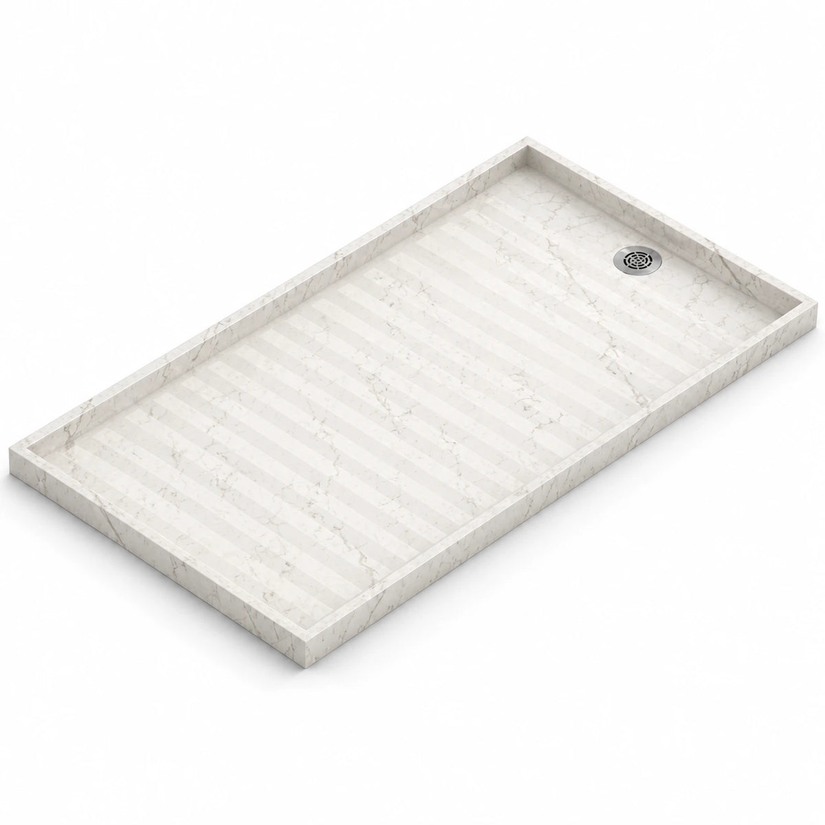Receveur de douche Silestone Kador Suite Snowy Ibiza — rendu de présentation