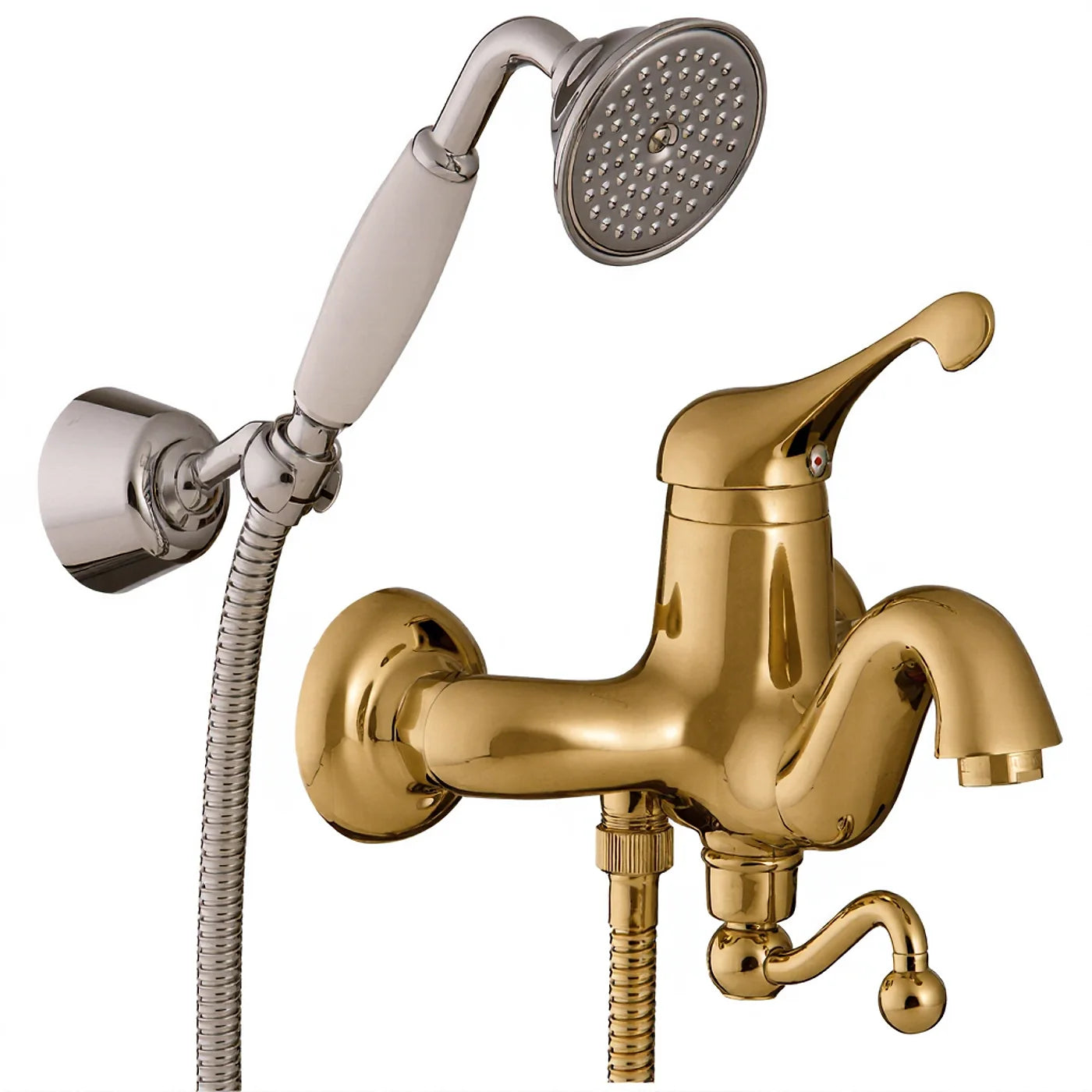 Mitigeur bain/douche apparent - Treemme Piccadilly - IT 2100 CC PY ZZ - Or 24 (DD)