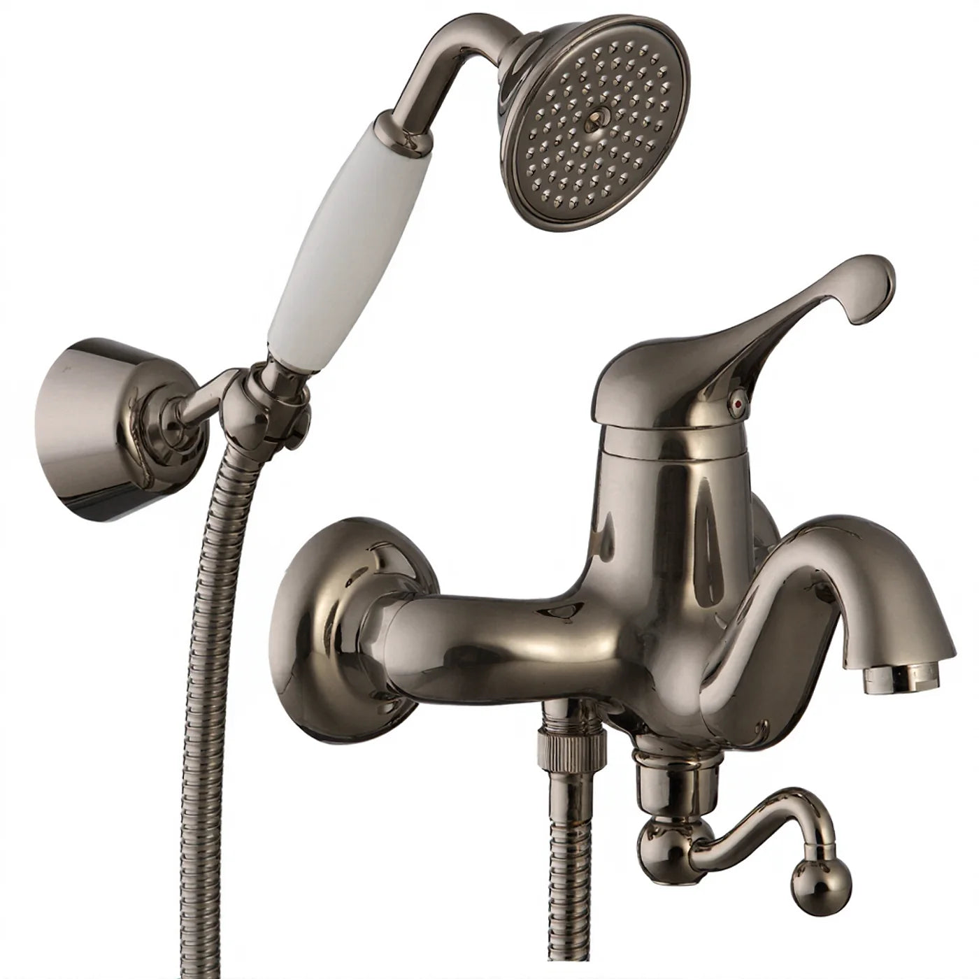 Mitigeur bain/douche apparent - Treemme Piccadilly - IT 2100 CC PY ZZ - Nickel poli (NL)