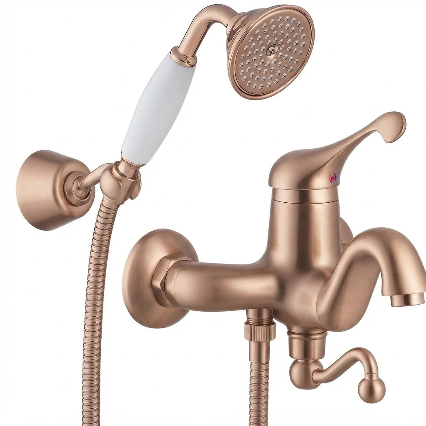 Mitigeur bain/douche apparent - Treemme Piccadilly - IT 2100 CC PY ZZ - Or rose brossé (SZ)