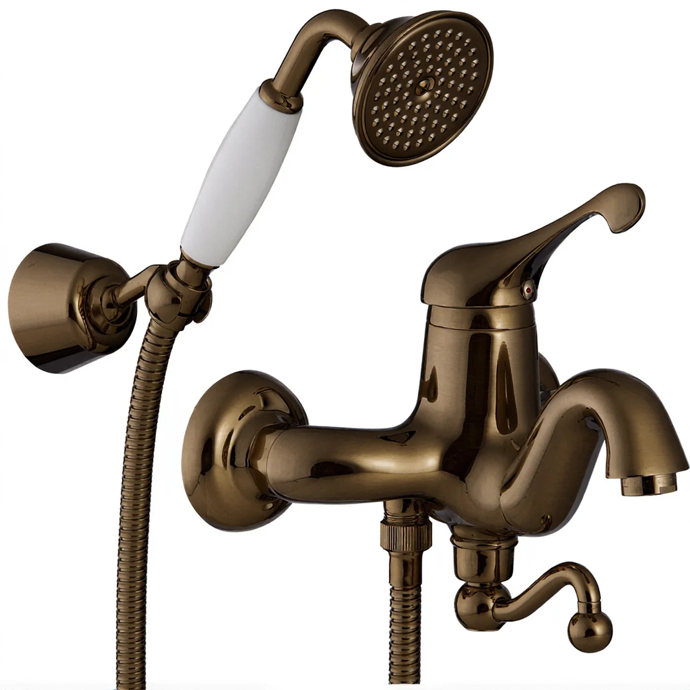Mitigeur bain/douche apparent - Treemme Piccadilly - IT 2100 CC PY ZZ - Bronze brossé (US)