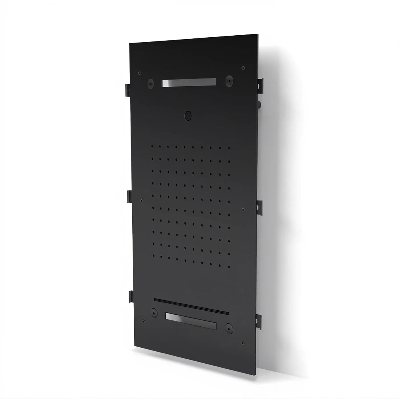 Douche de tête à encastrer, fixation au plafond, pluie, cascade, chromothérapie, brumisateurs et jet - Treemme Shower and Thermostatic - IT RTBR 388 CC - Noir opaque (NN)