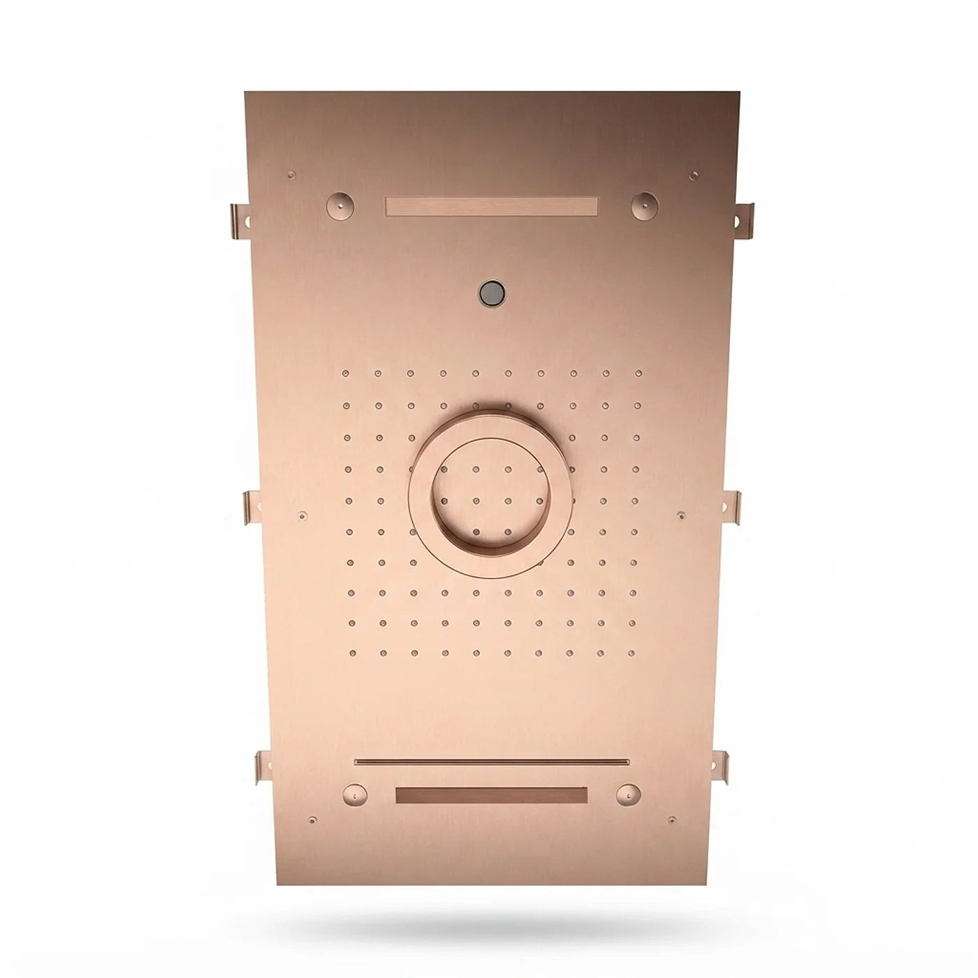 Douche de tête à encastrer, fixation au plafond, pluie, cascade, chromothérapie, brumisateurs et jet - Treemme Shower and Thermostatic - IT RTBR 388 CC - Or rose brossé (SZ)