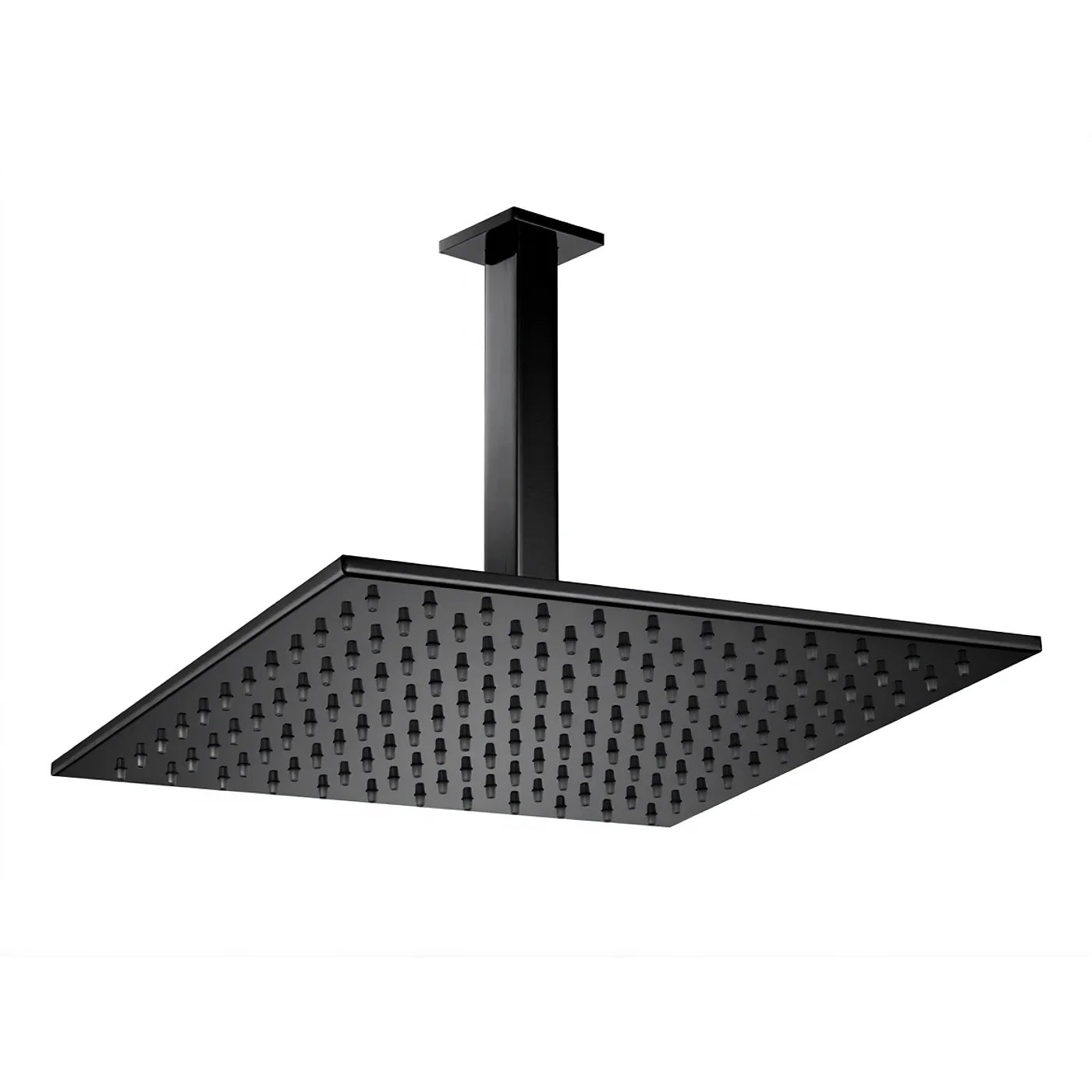 Douche de tête anticalcaire avec bras au plafond - Treemme Q30 - IT 6510 CC ZZ ZZ - Noir chromé brossé (CZ)