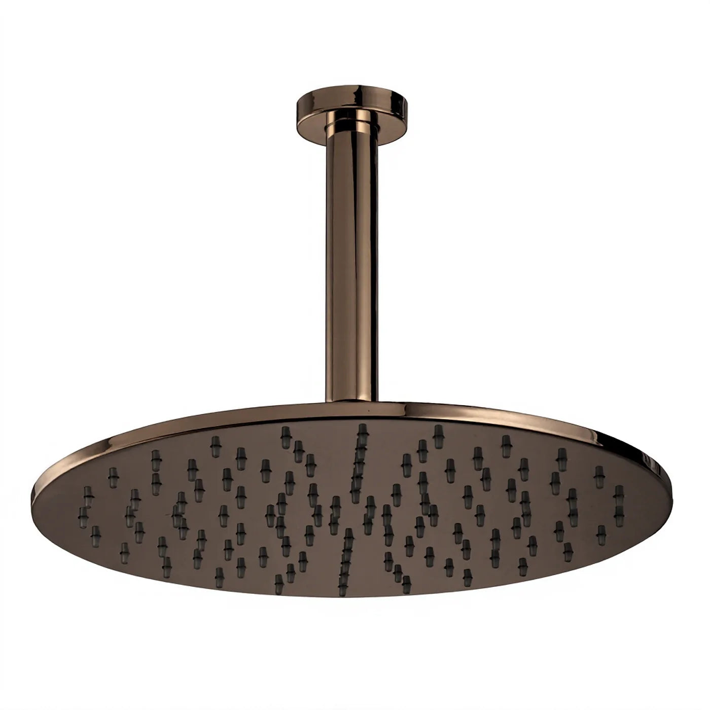 Douche de tête anticalcaire avec bras au plafond - Treemme Albatros - IT 6511 CC ZZ VS - Noir chromé poli (HH)