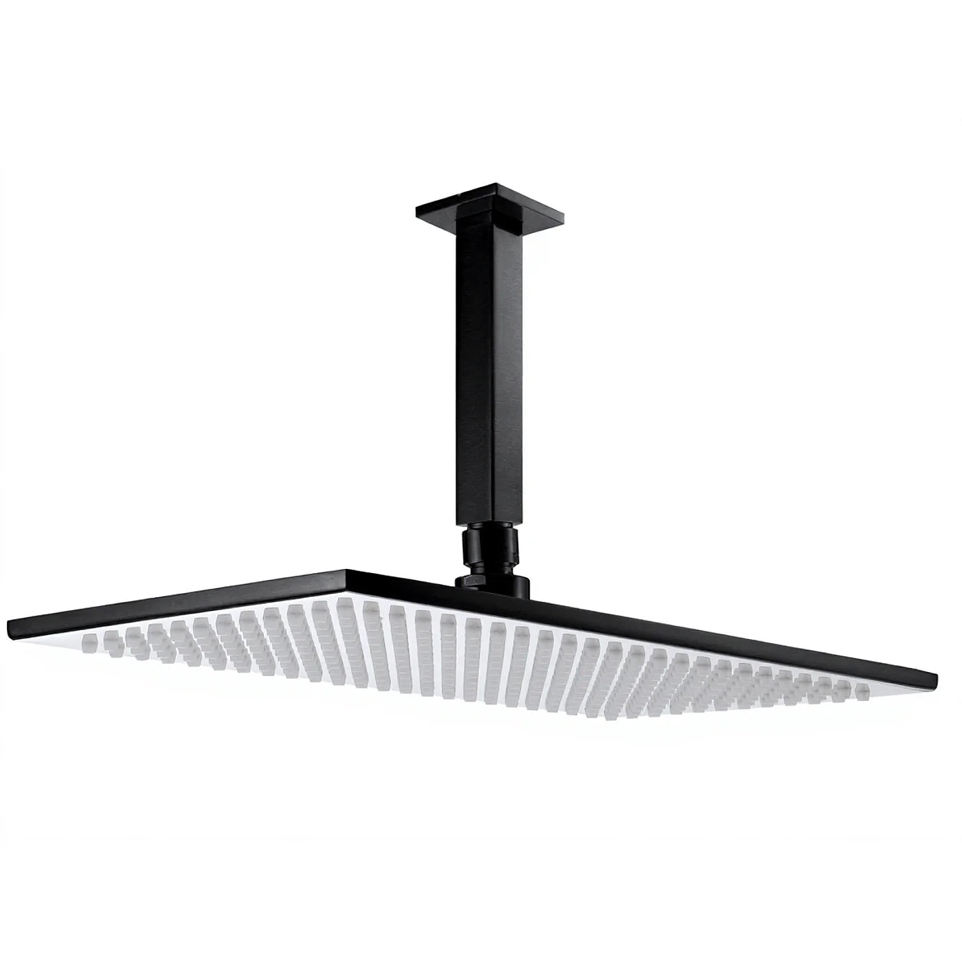 Douche de tête anticalcaire avec bras au plafond - Treemme Archè - IT 6591 CC ZZ ZZ - Noir chromé brossé (CZ)