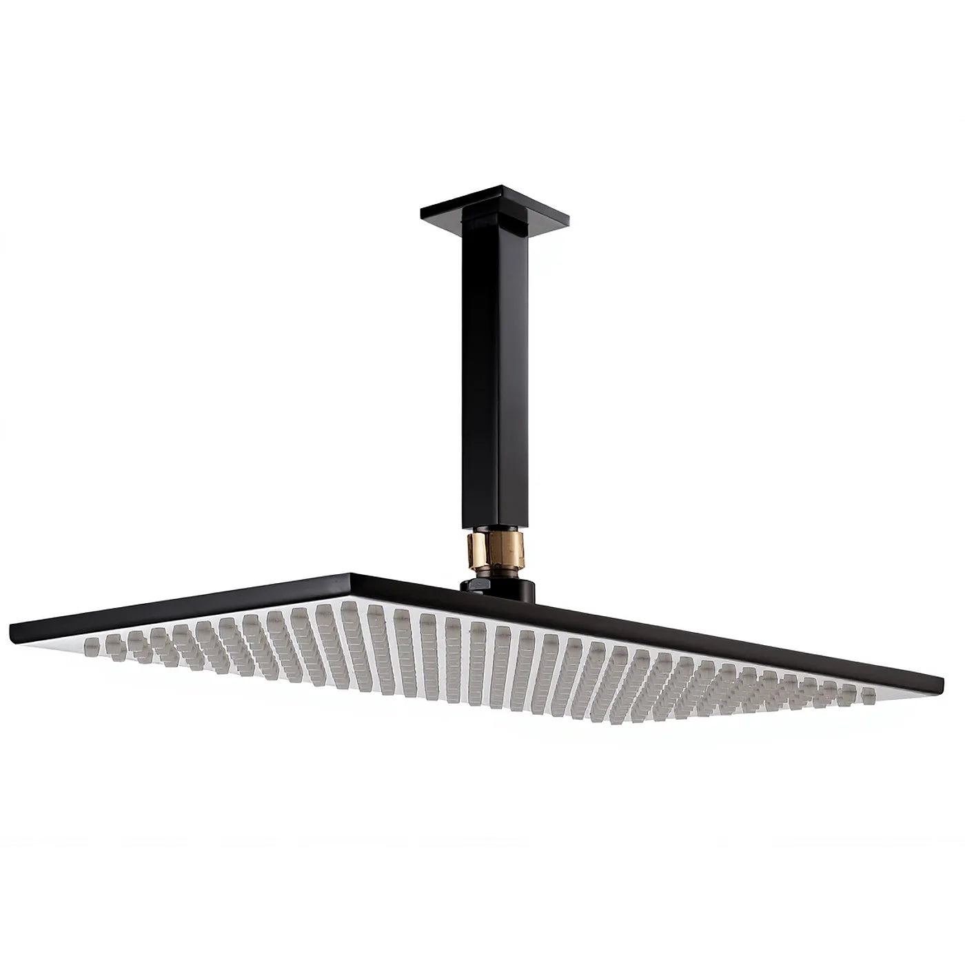 Douche de tête anticalcaire avec bras au plafond - Treemme Archè - IT 6591 CC ZZ ZZ - Noir chromé poli (HH)